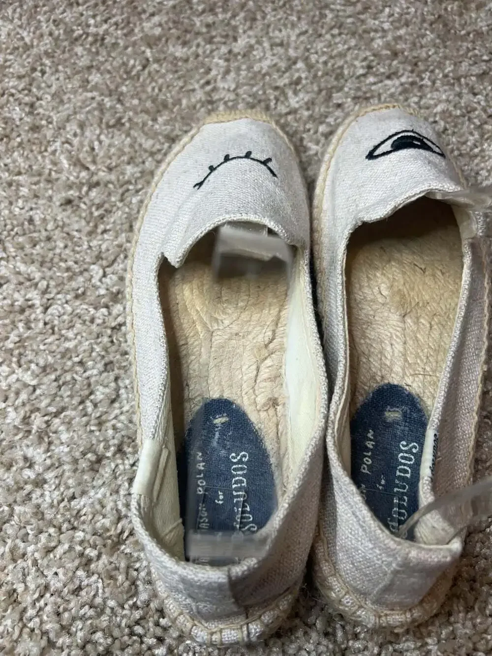 Jason Polan for Soludos Embroidered Eye Espadrilles Size 6